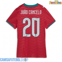 Camisa de time de futebol Portugal Joao Cancelo #20 Replicas 1º Equipamento Feminina Mundo 2026 Manga Curta